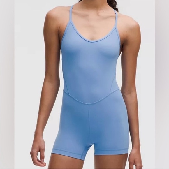 NWT Lululemon Align Cross-Back Bodysuit 4” in Pool Party - Picture 1 of 8